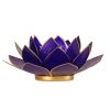 Phoenix sada 7 svietnikov so zlatým lemovaním Lotus - 7 čakier