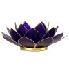 Phoenix sada 7 svietnikov so zlatým lemovaním Lotus - 7 čakier