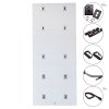 524ews yoga wall set eiche gebleicht mit zubehoer