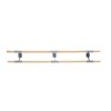 26 SET wall mounted support ARABESQUE DOUBLE SILVER 3m