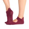 Toesox Fulltoe Bellarina Grip protišmykové ponožky Merlot
