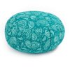 983pp meditation maharaja collection gemsutertes meditationskissen zafu paisley petrol