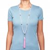 489rqa yoga mala rosenquarz amthyst pinker quaste hals