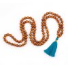 489spe yoga kleidung mala aus holz mit sandelholz duft ozeanblau quaste
