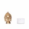 budk8 meditation buddah kopf statue messing 8cm