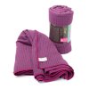905al yoga grip towel mit antirutschnoppen lila pack