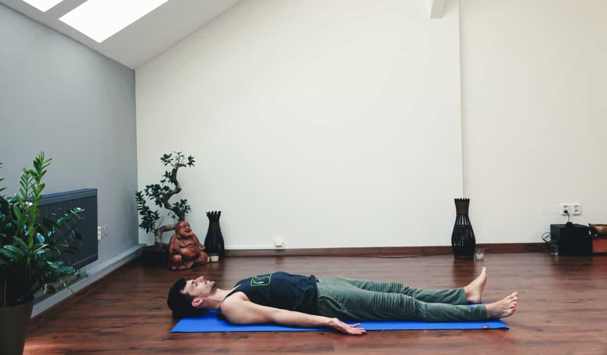 savasana, závěrečná relaxace v józe