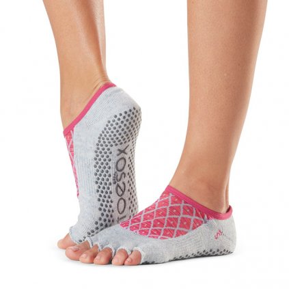 Toesox Womens/Ladies Luna Karma Half Toe Socks