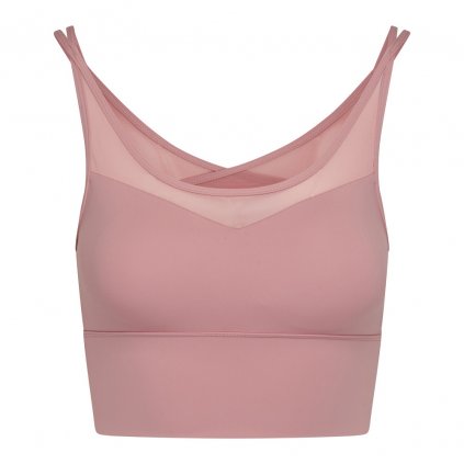 bodhi niyama essentials zenia yoga sports bra sportova podprsenka ruzova