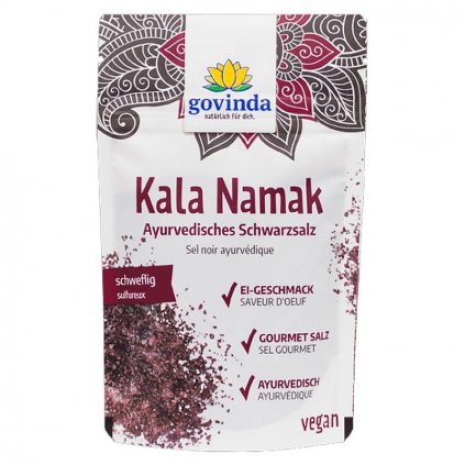 govinda ayurvedic black salt ajurvedska cierna sol kala namak 150 g