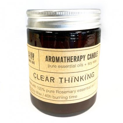 Aromaterapeutická sójová sviečka s esenciálnymi olejmi Čistá myseľ 200 g (4)