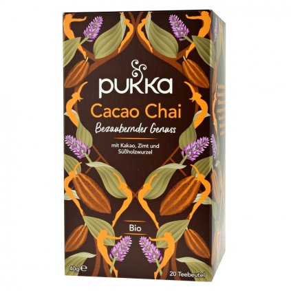 pukka herbs ajurvedsky bio caj cacao chai 20 vrecusok