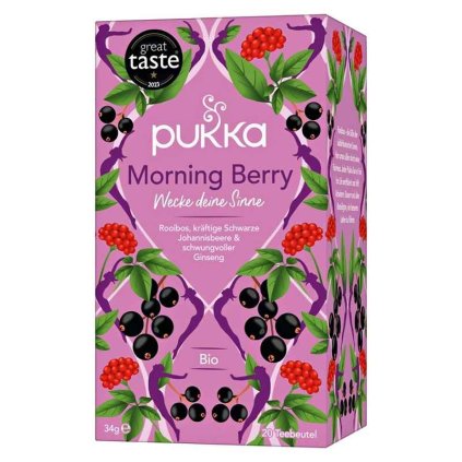pukka herbs ajurvedsky bio caj morning berry 20 vrecusok