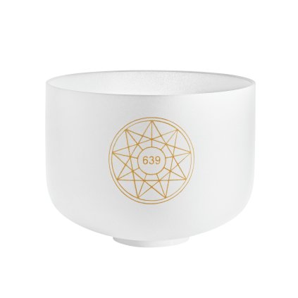 MEINL Sonic Energy 10 Solfeggio Crystal Singing Bowl Fa 639 Hz SOLCSB10 639 0215ada