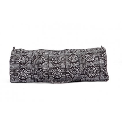 545ms maharaja collection yoga gemusterte hot yoga bag bandhani schwarz weiss
