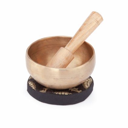 ks11 spa und wellness klangschale 11cm inklusive unterlage holzkloeppel in schale