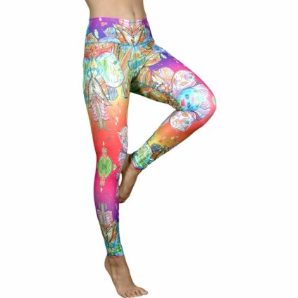 Alo Yoga 7/8 High waist Airbrush Parisian Pink joga a fitness legíny ružové