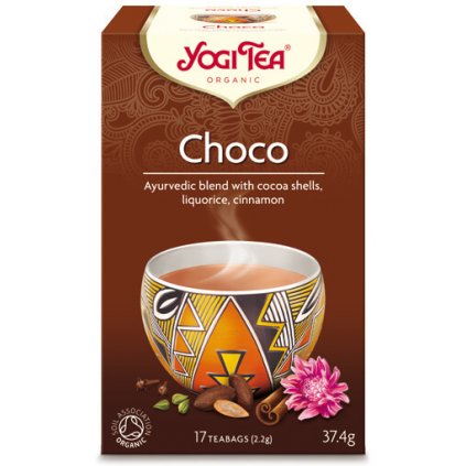 Yogi Tea Choco (čokoládový) - Ajurvédský bylinný čaj porcovaný BIO 17 × 2,2 g