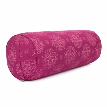 984ml yoga maharaja collection yoga bolster gemustert 65 x 23 lotus berry