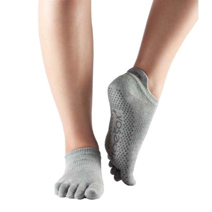 1131 1 toesox fulltoe low rise protismykove ponozky heather grey