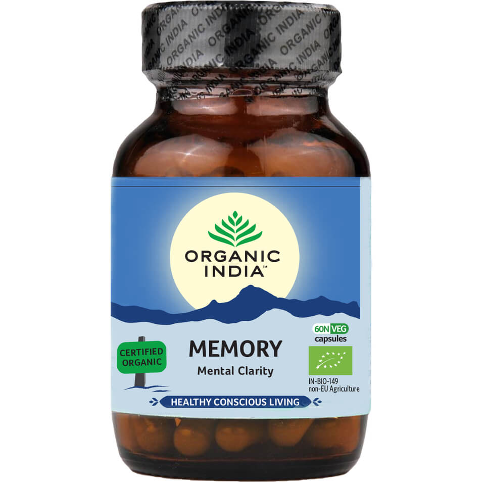 Organic India Memory kapsle 60 ks koncentrace a paměť