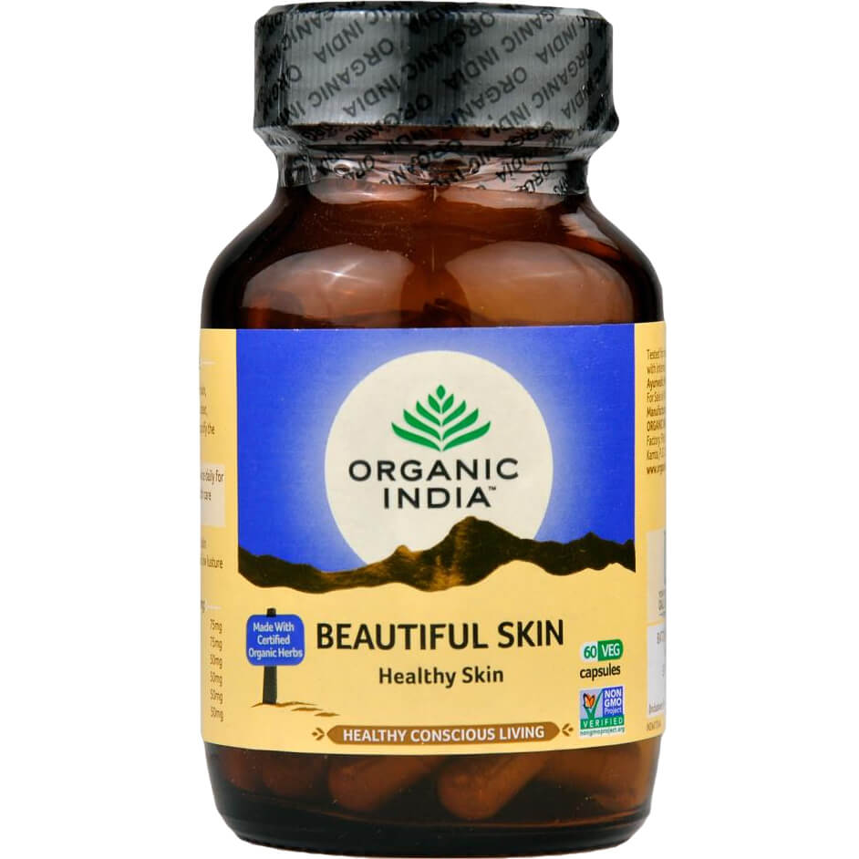 Organic India B - Skin kapsle 60 ks zdravá pokožka, akné, očista jater