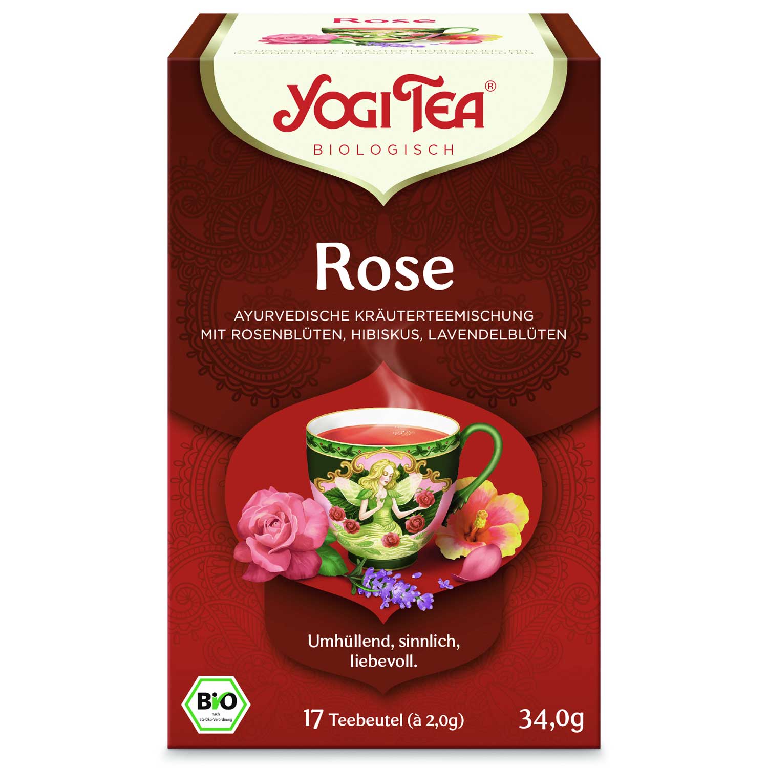Yogi Tea Rose Tao Tea s růží 17 x 1,8 g