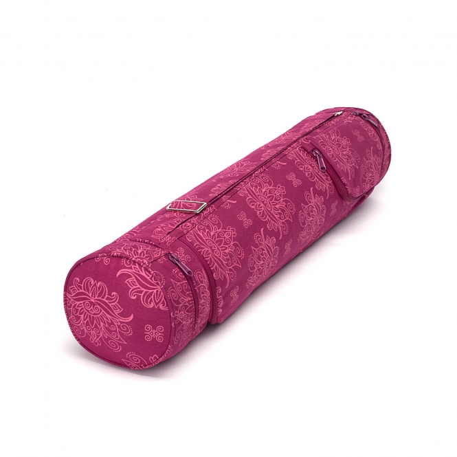 Bodhi Yoga Bodhi Taška na jóga podložku Maharaja Lotus Berry baklažánová 100 % bavlna Délka: 70 cm