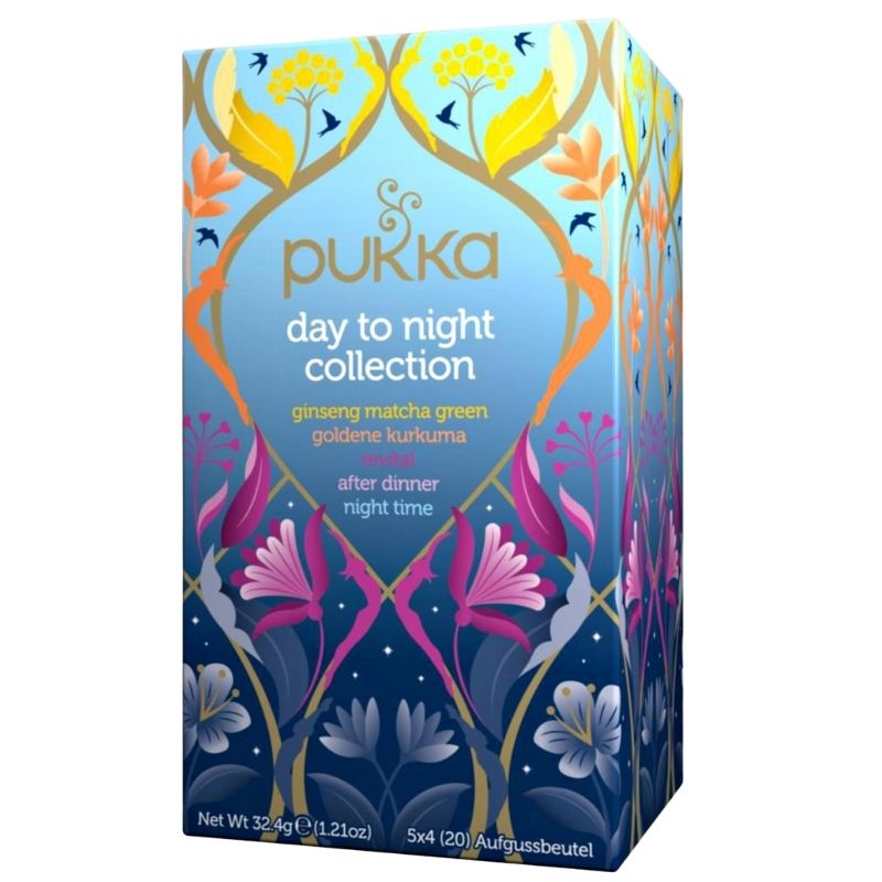 PUKKA Herbs Ajurvédský Bio čaj Day To Night Collection 20 sáčků