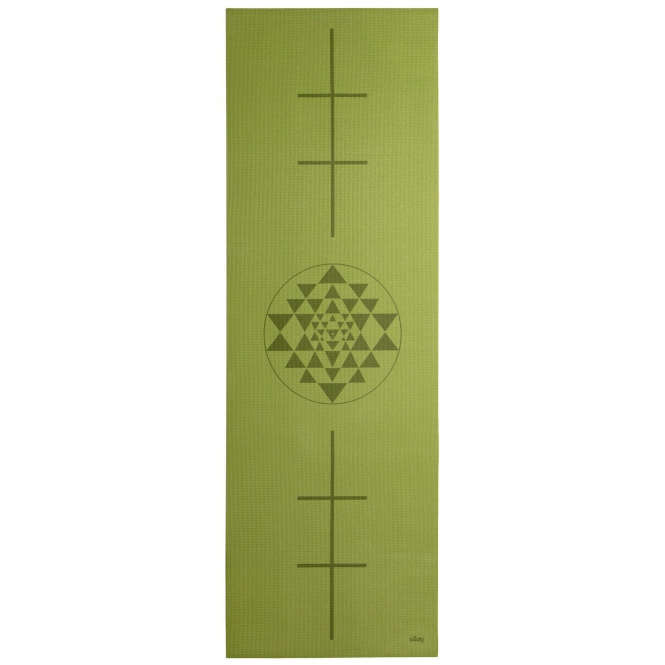 Bodhi Yoga Bodhi Leela Yantra jóga podložka 183 x 60 cm x 4 mm Barva: Zelená