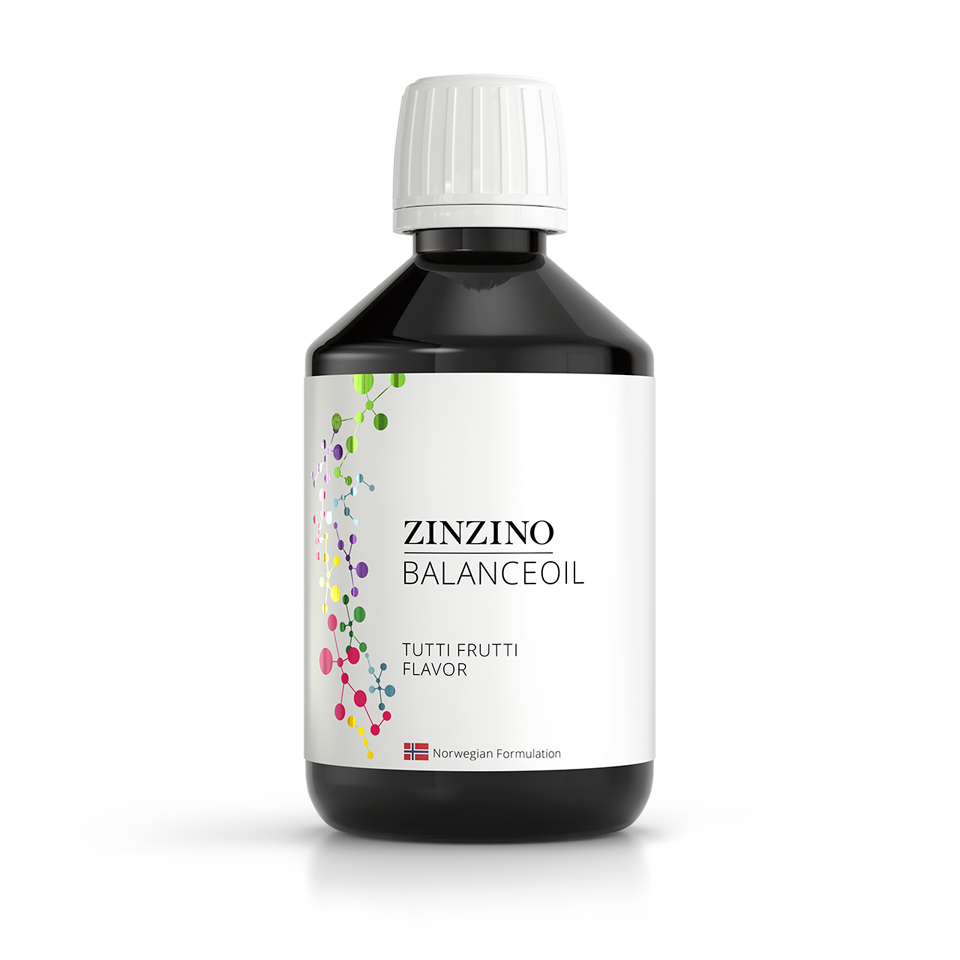 Zinzino Česko Zinzino BalanceOil Tutti Frutti olej pro děti 300 ml, vysoký obsah Omega-3 (EPA + DHA) mastných kyselin