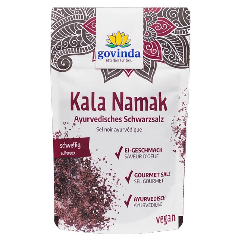 Govinda Ayurvedic Black Salt ajurvédská černá sůl Kala Namak 150 g