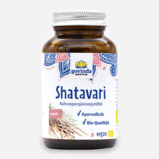 Govinda Shatavari hormonální rovnováha, ženské zdraví 90 kapslí (45 g)