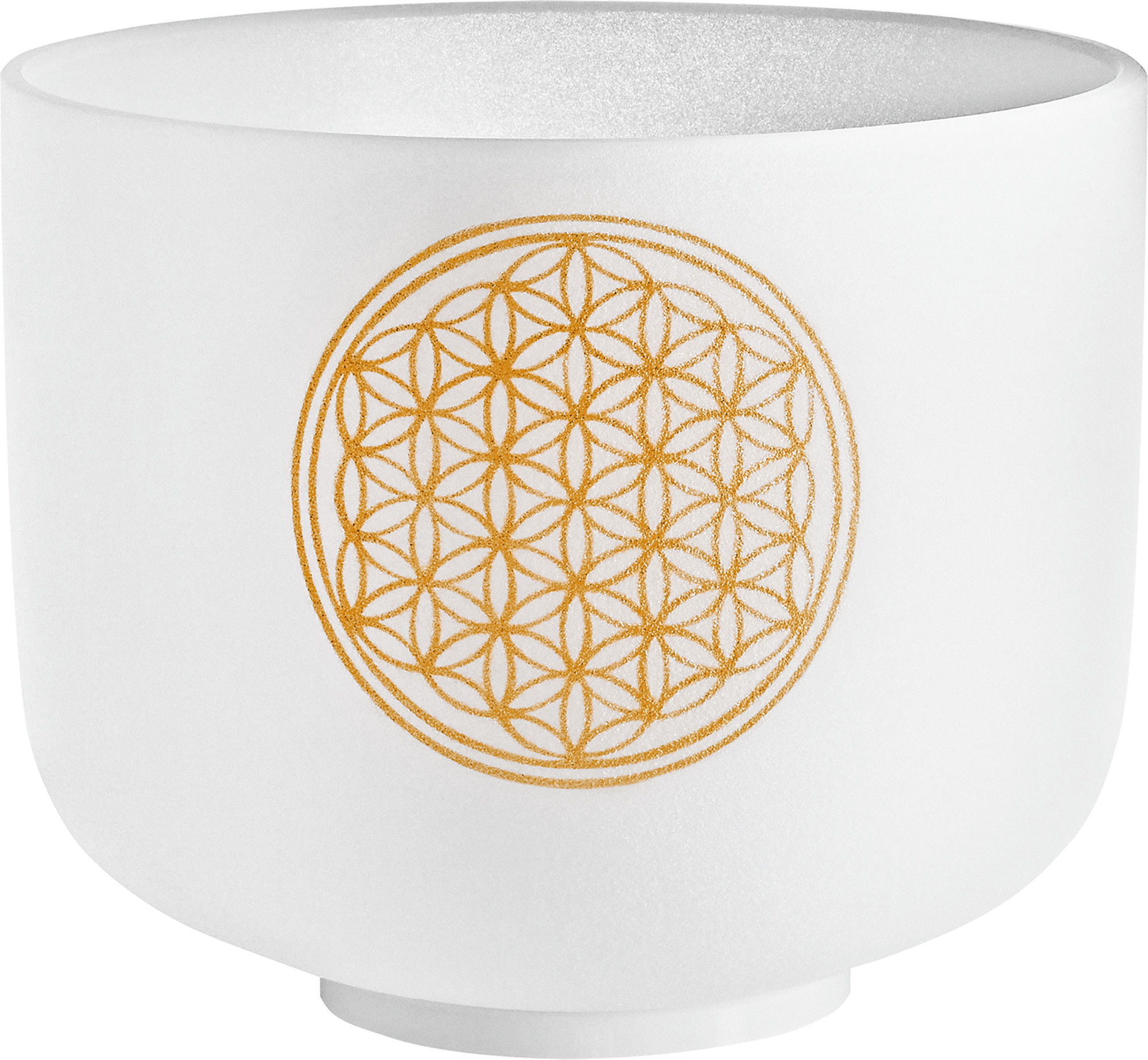 Meinl Sonic Energy MEINL křišťálová zpívající mísa Flower Of Life 20 cm 128 Hz s hůlkou, tón C5