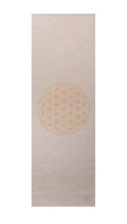 Bodhi Yoga Bodhi Leela Květ života jóga podložka Květ života stříbrný 183 x 60 cm x 4 mm