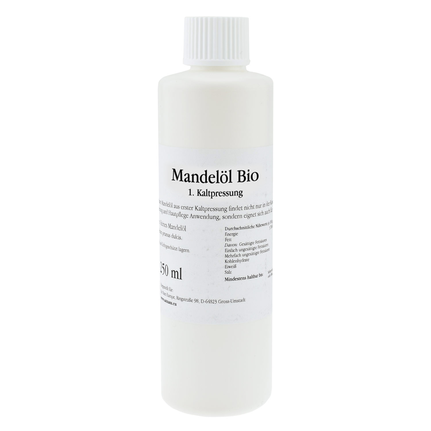 Sat Nam Bio mandlový olej – lisovaný za studena, první lisování Objem: 250 ml