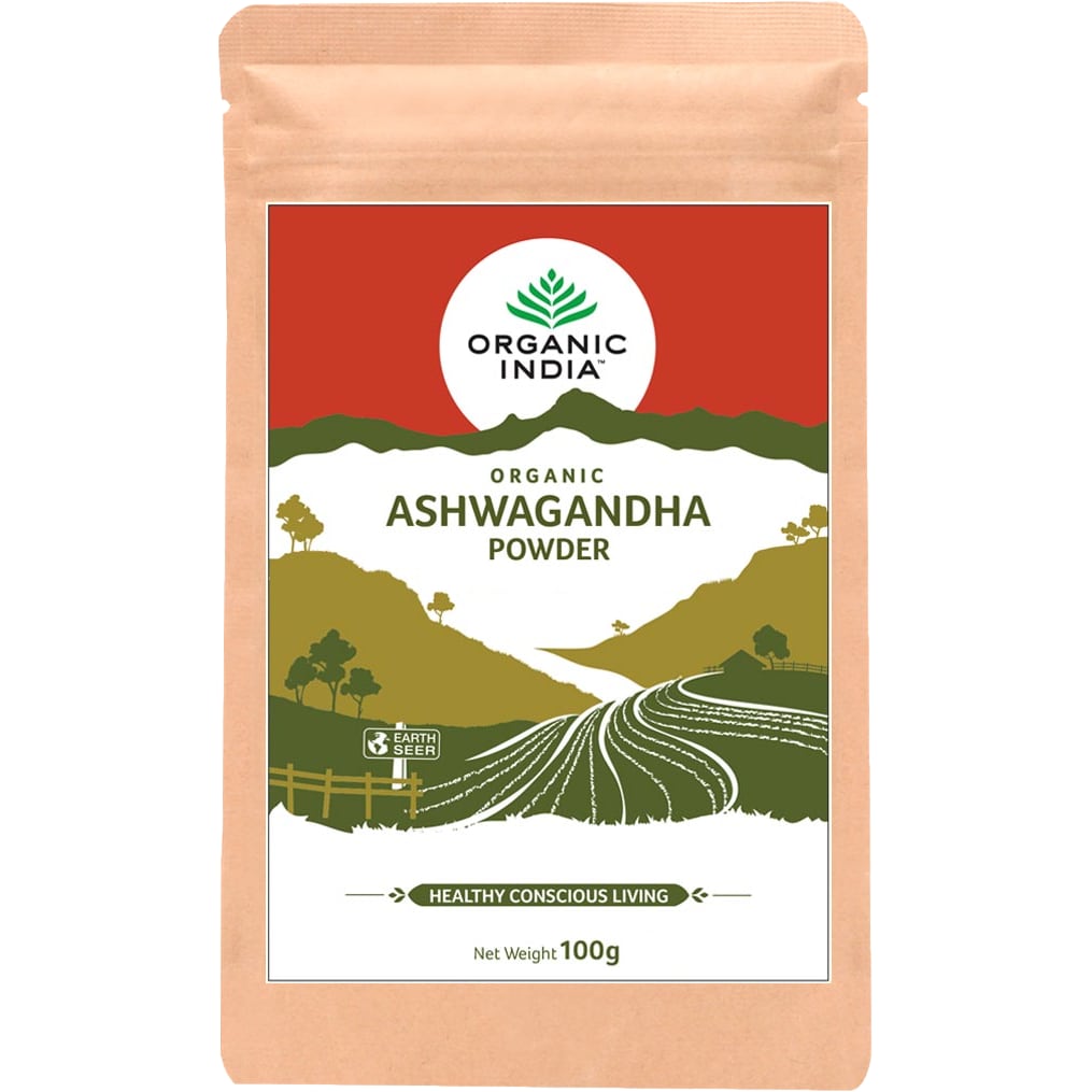 Organic India Organic Indie Ašvaganda BIO – bylinný prášek z kořene