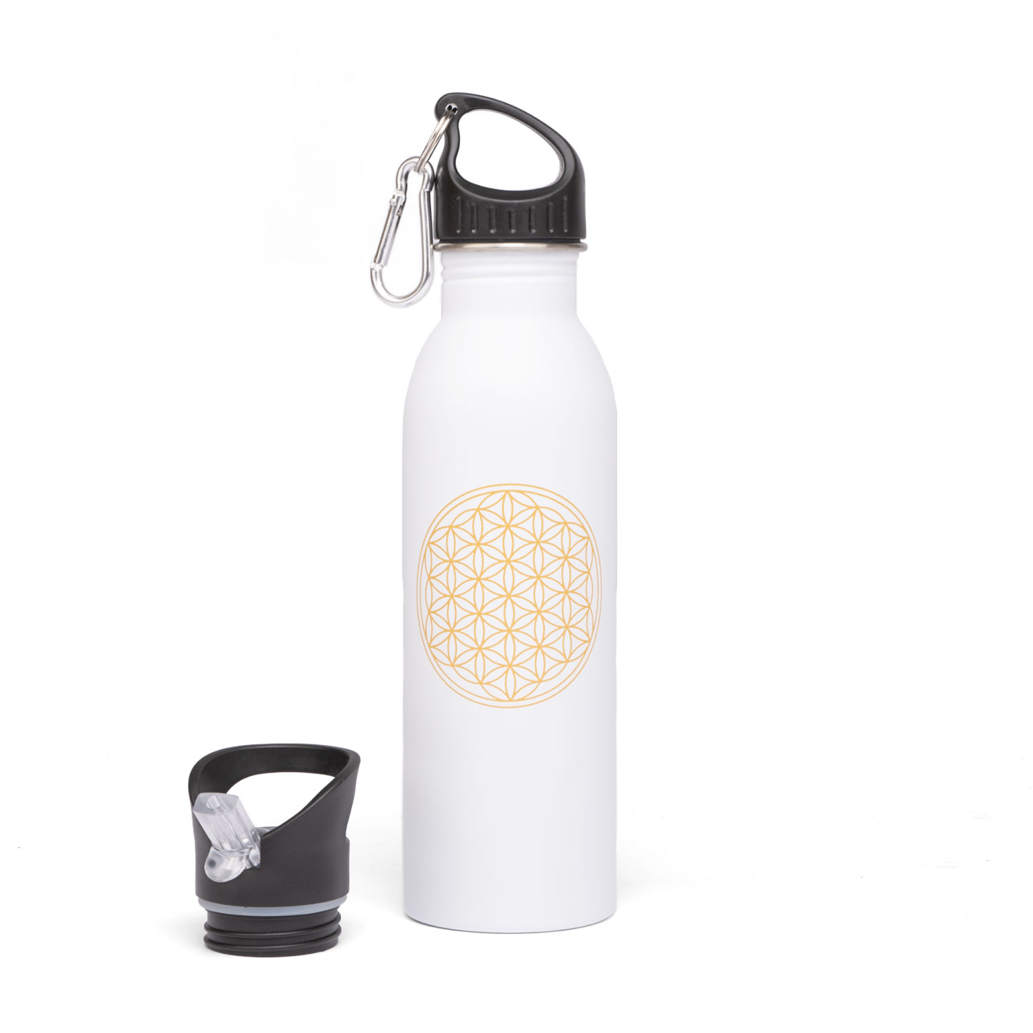 Bodhi Yoga Bodhi Bottle cestovní láhev s brčkem z nerezavějící oceli 700 ml Barva: Bílá