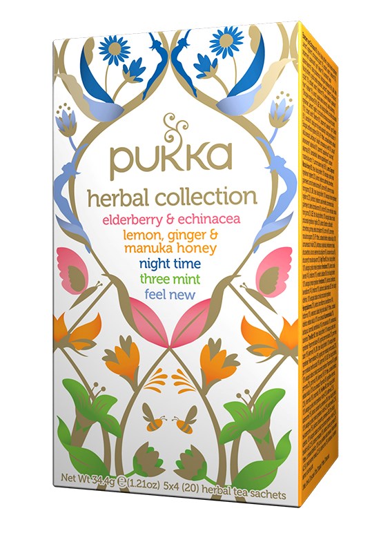 PUKKA Herbs Ajurvédský Bio čaj HERBAL COLLECTION -Směs čajů 20 ks