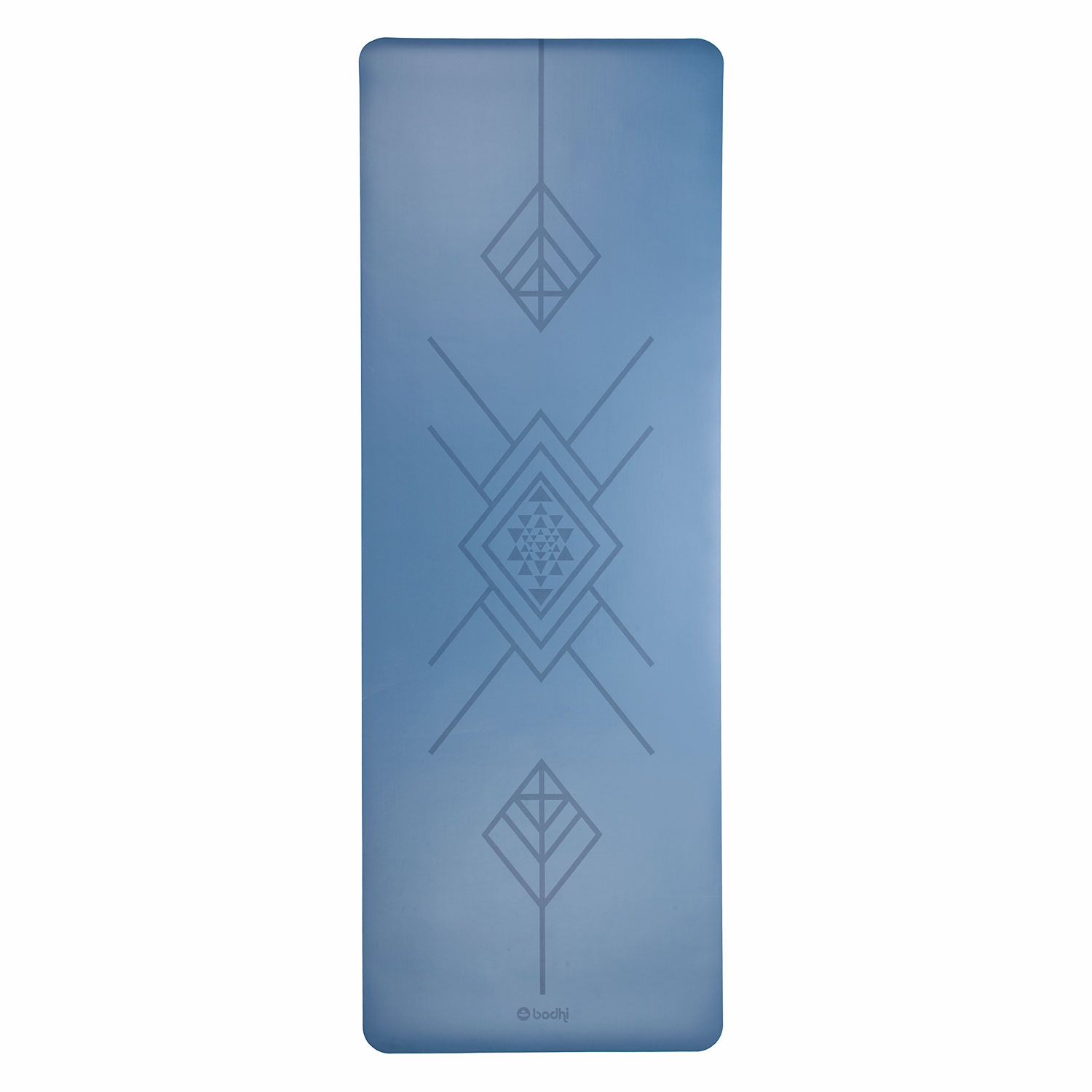 Bodhi Yoga Bodhi PHOENIX TRIBALIGN protiskluzová jóga podložka modrá 185 x 66 cm x 4 mm