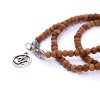 bodhi mala dlhy dreveny naramok symbol om 4