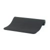 887sw yoga meditation pilates yogamatte flow schwarz halb gerollt