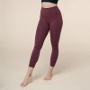 nl012axs leggings niyama essentials wmn high waist leggings dunkelrot front body