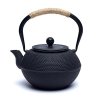 Tetsukyusu japonská liatinová kanvica, čajník (smaltované vnútro) (Objem 0,6 l - zelená)
