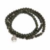 401sgbm yoga mala armband grüner serpentinit mit charm 2