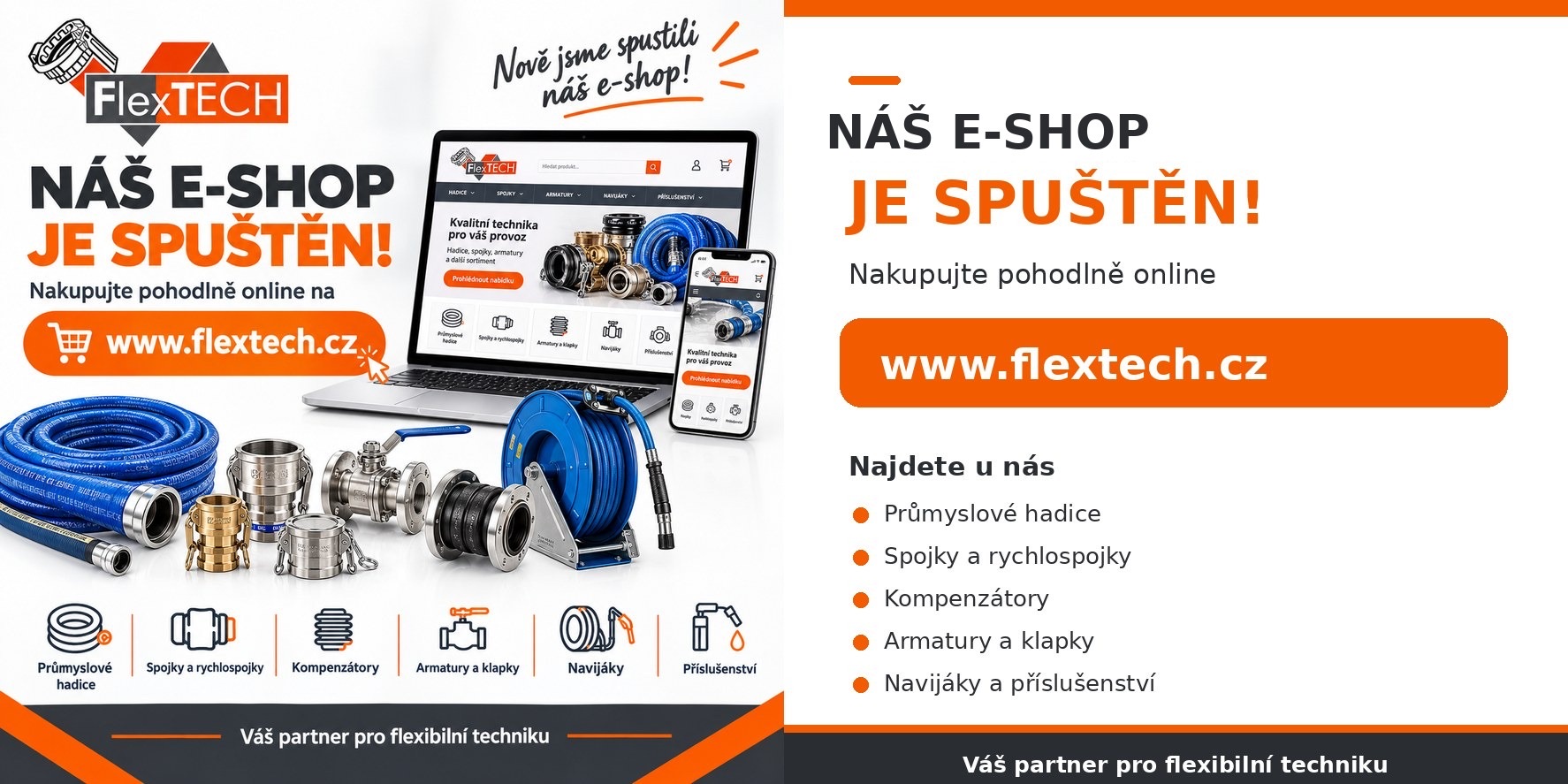 Nově spuštěný e-shop