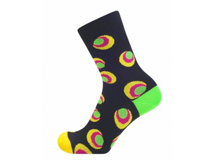 Dámské klasické veselé ponožky ROLLER (Barva Žlutá, Velikost 23-25 (35-38))