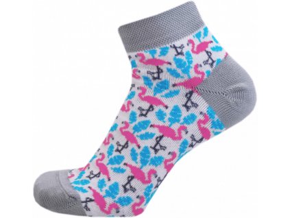 Dámské kotníkové veselé ponožky PARADISE (Barva Šedá, Velikost 23-25 (35-38))