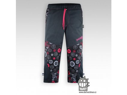 Dětské softshellové kalhoty Antracit pink