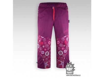 Dětské softshellové kalhoty Pink